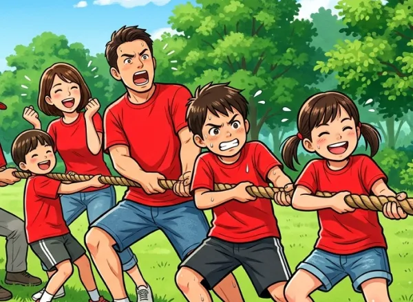 綱引き